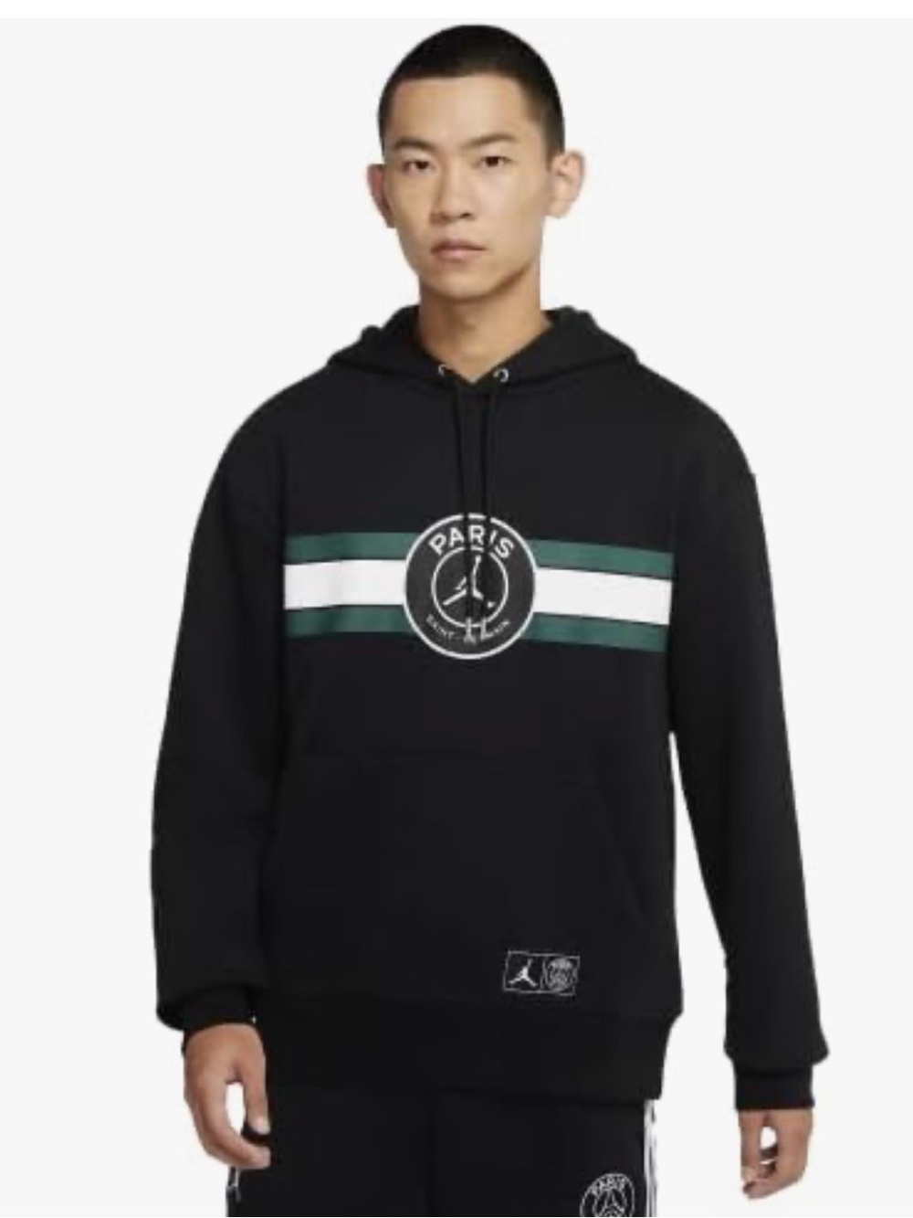 Nike Air Jordan Paris Saint Germain Fleece Pullover Hoodie Size L